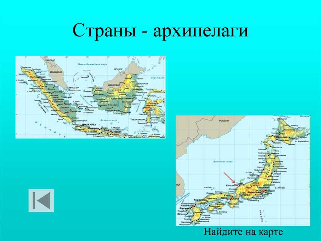 Крупнейшие острова и архипелаги нашей планеты