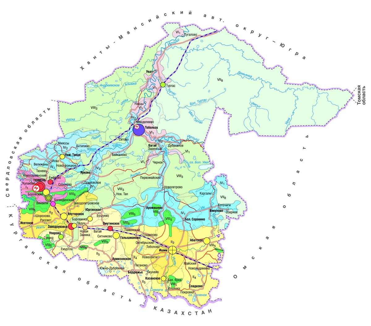 Карта высот тюменской области