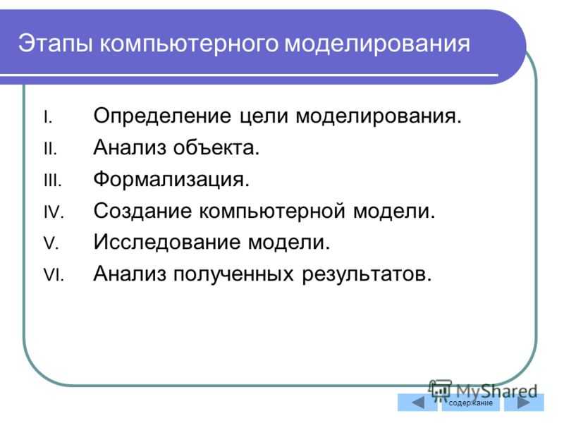 Этапы компьютерного моделирования информатика 9 класс презентация