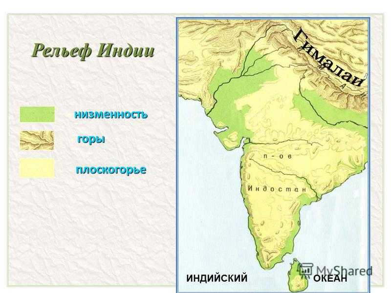 Контурная карта индоганская низменность