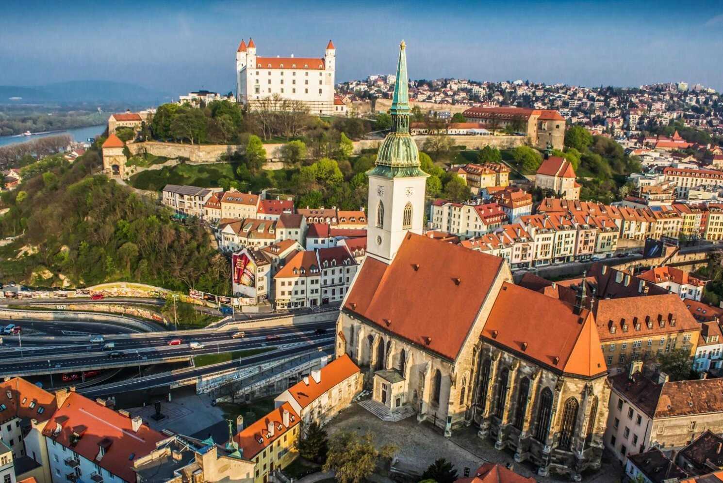 Карта братиславы, словакия