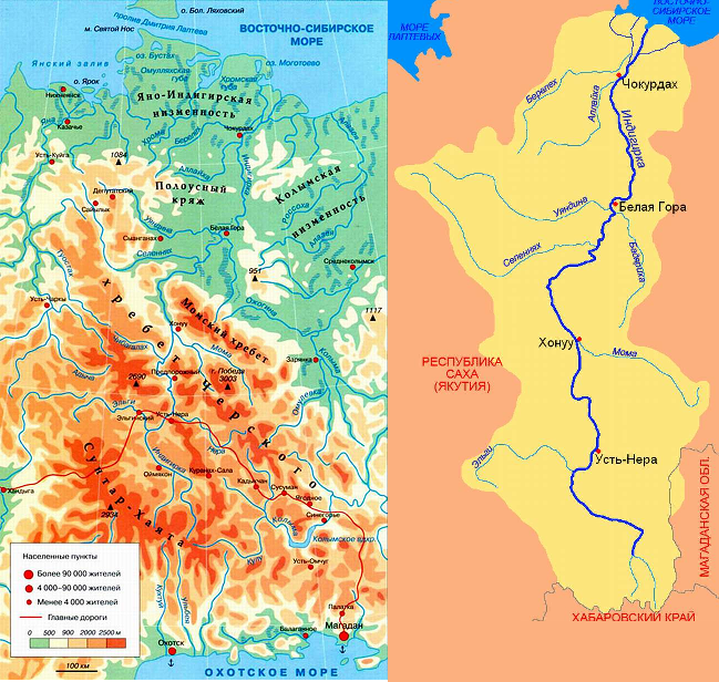 Река индигирка: обзор и характеристики, притоки, исток, устье