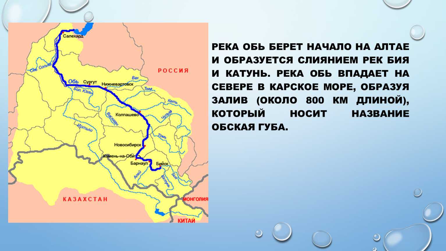 Река обь